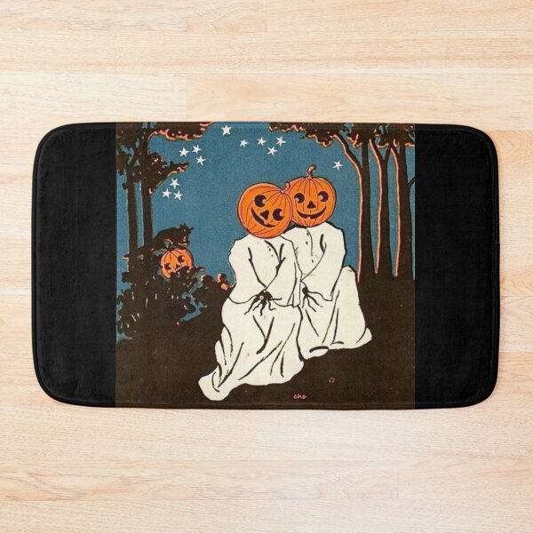 Item preview, Halloween Ghost Pumpkin Couple designed and sold by Oniyasha.