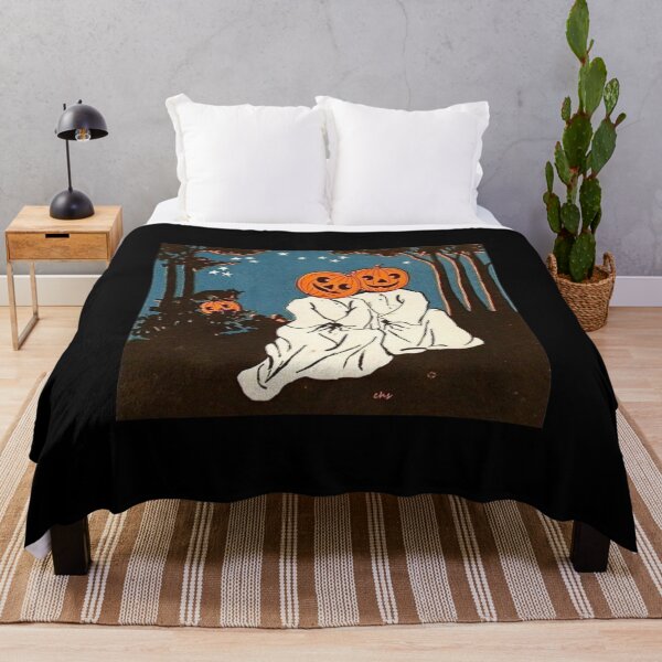 Item preview, Halloween Ghost Pumpkin Couple designed and sold by Oniyasha.