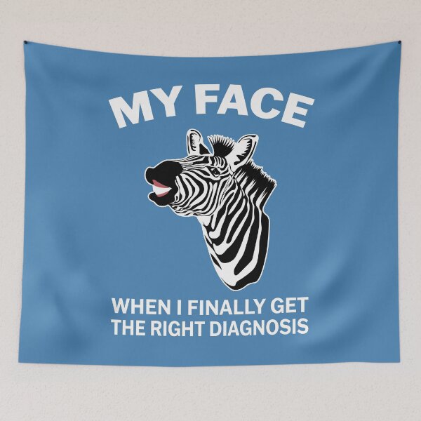 Item preview, EDS Awareness Zebra: My Face When I Get The Right Diagnosis designed and sold by Designs by Jesabee.