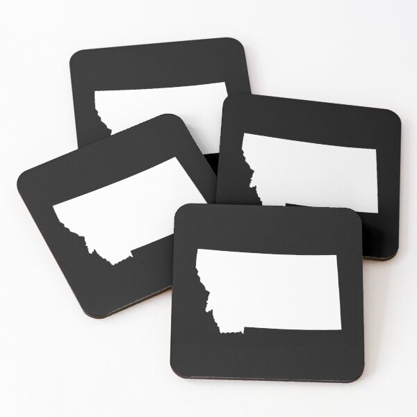 Item preview, Montana Map Silhouette – Minimal White designed and sold by Paper Drip.