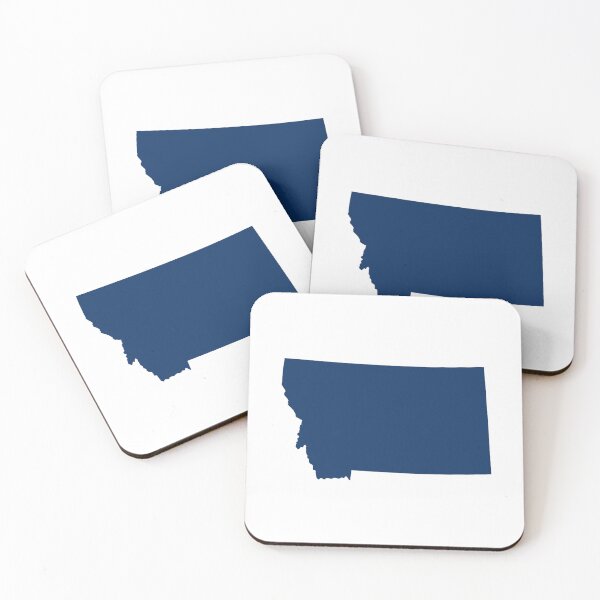 Item preview, Montana Map Silhouette – Minimal Black and White designed and sold by Paper Drip.