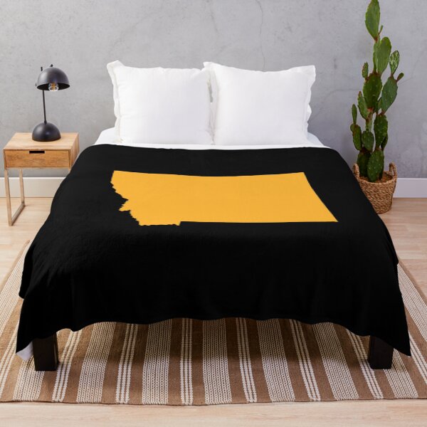 Item preview, Montana Map Silhouette – Minimal Yellow designed and sold by Paper Drip.
