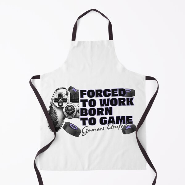 Item preview, Forced to Work, Born to Game - Gamers Unite designed and sold by SNKZAPPAREL.