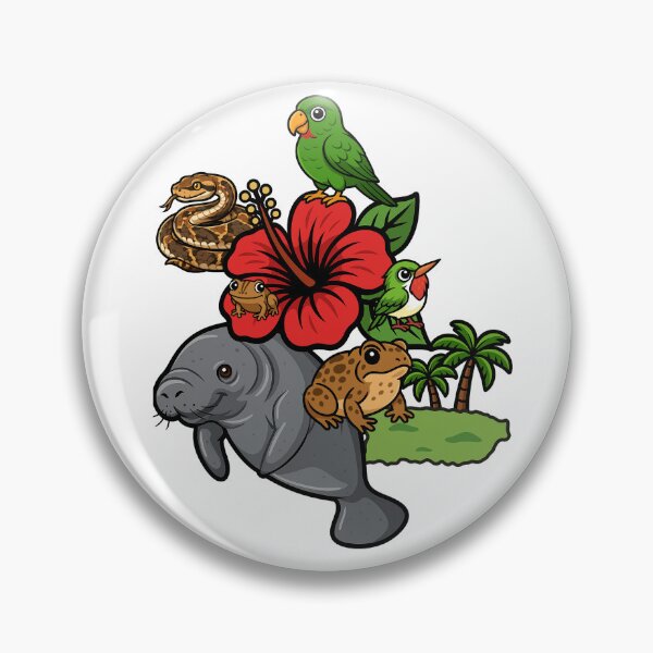 Item preview, Puerto Rico’s Iconic Native Wildlife Collage designed and sold by Por.Ahi.PR.