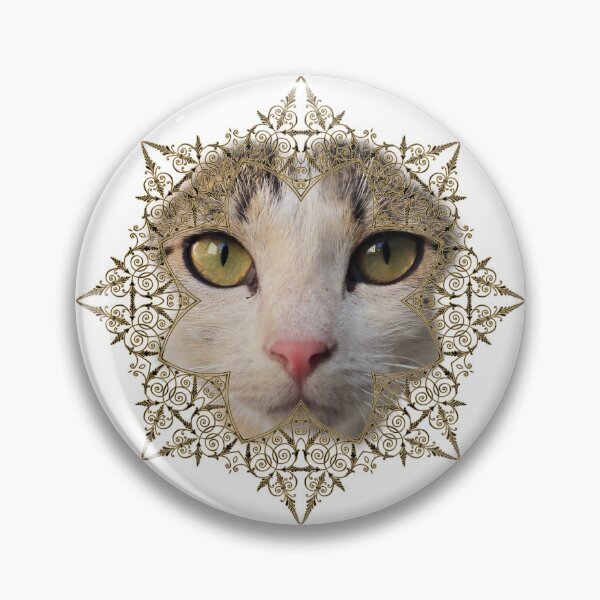 Item preview, Golden Mandala Cat Portrait – Elegant Feline Artwork designed and sold by MB-CatPrints.