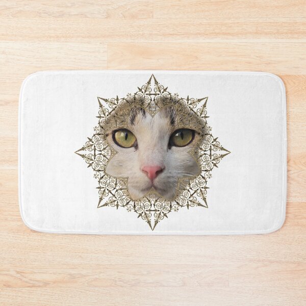 Item preview, Golden Mandala Cat Portrait – Elegant Feline Artwork designed and sold by MB-CatPrints.