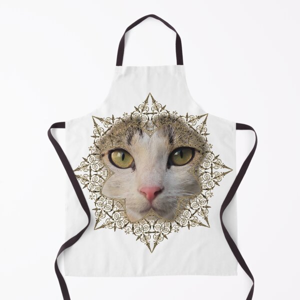 Item preview, Golden Mandala Cat Portrait – Elegant Feline Artwork designed and sold by MB-CatPrints.