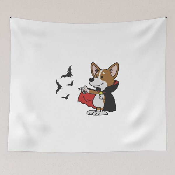 Item preview, Corgi Dog Halloween Vampire Costume designed and sold by Oniyasha.