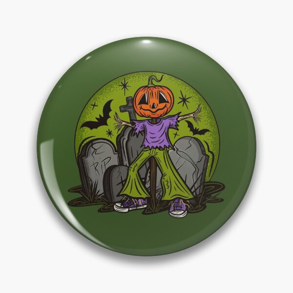 Item preview, Halloween Pumpkin Head Scarecrow Graveyard designed and sold by Oniyasha.