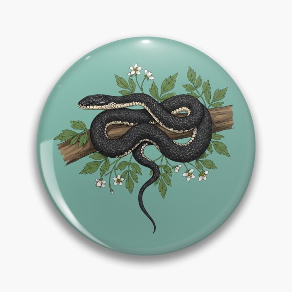 Item preview, Rat Snake with Forest Wildflowers designed and sold by BirdsnStuff.