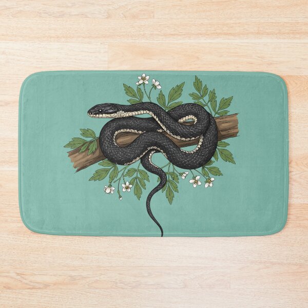 Item preview, Rat Snake with Forest Wildflowers designed and sold by BirdsnStuff.