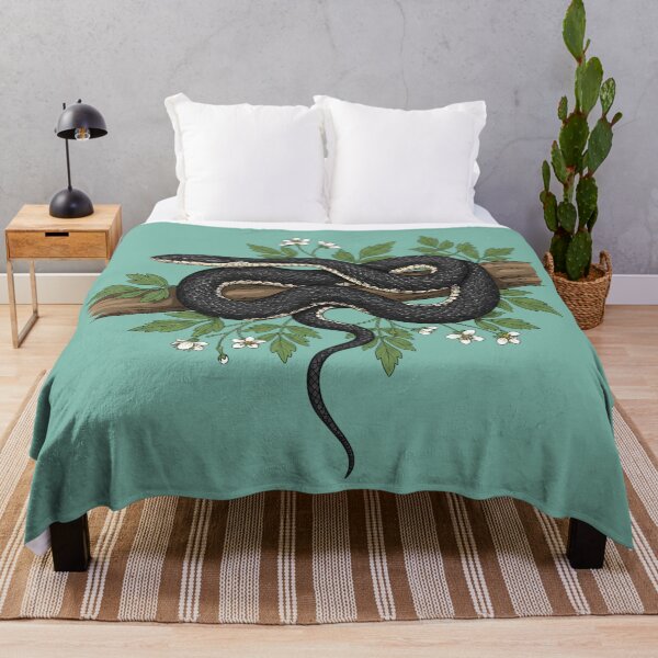Item preview, Rat Snake with Forest Wildflowers designed and sold by BirdsnStuff.