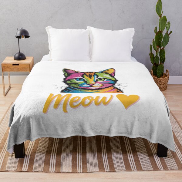 Item preview, Vibrant Rainbow Cat Meow Lover Pop-Style designed and sold by chattsuede.