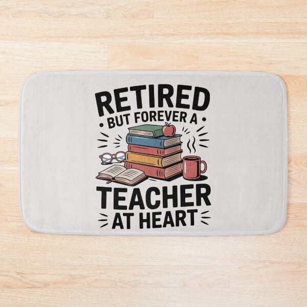 Item preview, Retired But Forever A Teacher Vintage Book Lover designed and sold by FreshVibe Prints.