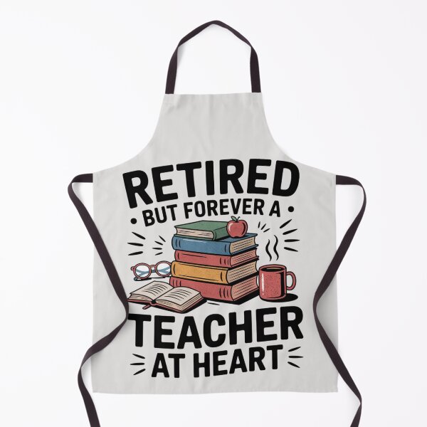 Item preview, Retired But Forever A Teacher Vintage Book Lover designed and sold by FreshVibe Prints.