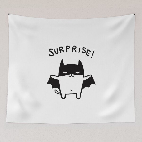 Item preview, Bat Cat Surprise Comic Style designed and sold by Oniyasha.