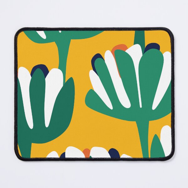 Item preview, Modern Botanical Water Lilies in Yellow and Green designed and sold by Deutschic.