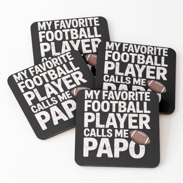 Item preview, My Favorite Football Player Calls Me Papo Family Pride designed and sold by FreshVibe Prints.
