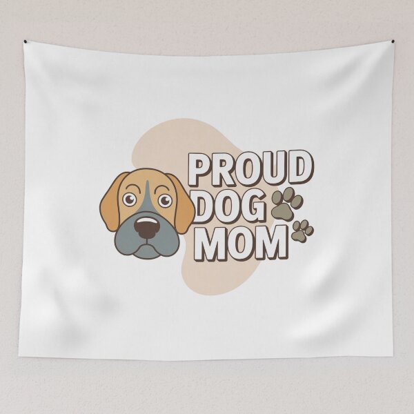 Item preview, Cute Proud Dog Mom Owner Cartoon Dog Head designed and sold by chattsuede.