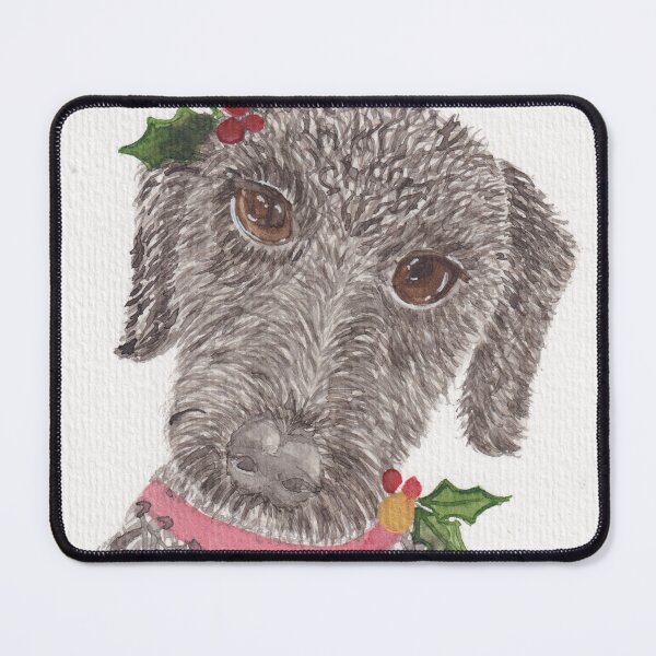 Item preview, Black Christmas Puppy designed and sold by Kirsten Robinson Art.