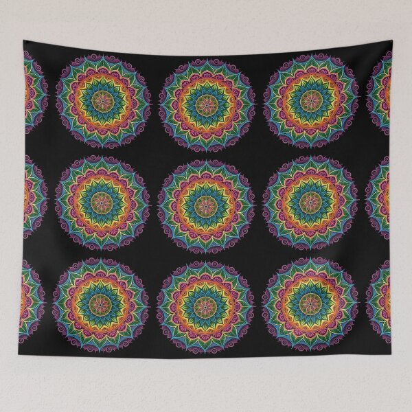 Item preview, Aesthetic Unique Trippy Mandala Radiance designed and sold by HLPsychDesigns.