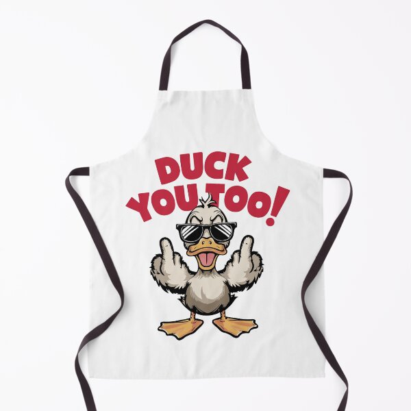 Item preview, Duck You Too – Angry Duck Funny Middle Finger Cartoon designed and sold by newyorkwala.