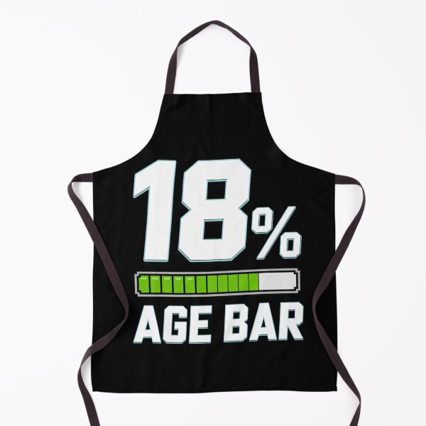 Item preview, 18th Birthday Level Up Age Bar Gaming Design designed and sold by FreshVibe Prints.