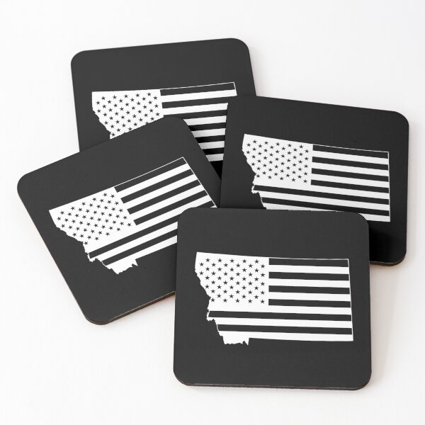 Item preview, Montana USA Flag Silhouette – Stars and Stripes State Outline designed and sold by Paper Drip.