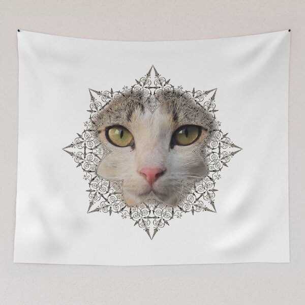 Item preview, Mandala Cat Portrait – Intricate Artistic Feline Design designed and sold by MB-CatPrints.
