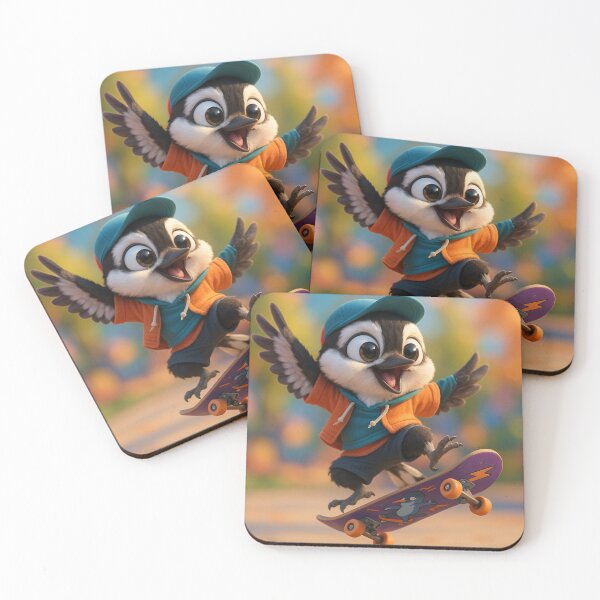 Item preview, Skater Downy Woodpecker designed and sold by Sillytoe.