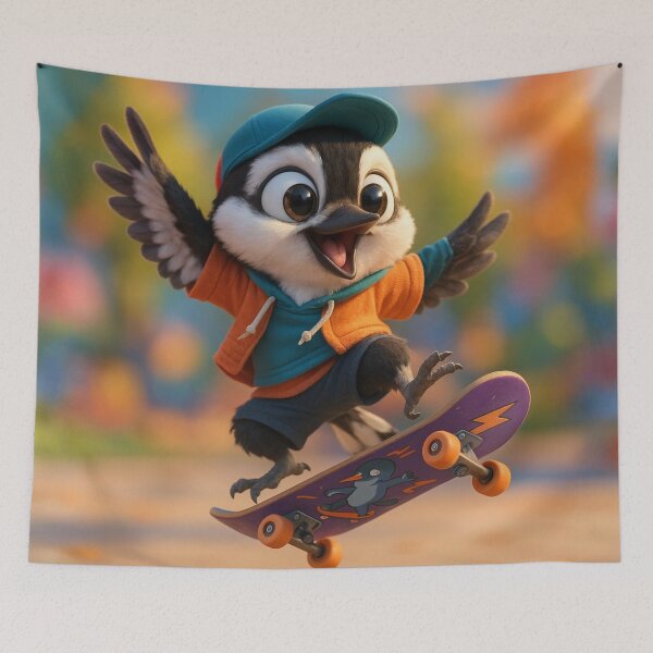 Item preview, Skater Downy Woodpecker designed and sold by Sillytoe.