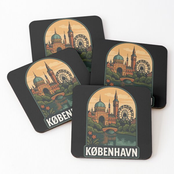 Item preview, Copenhagen Denmark Vintage Travel designed and sold by TomFrontierArt.