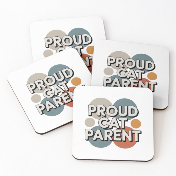 Item preview, Modern Proud Cat Parent Pride Gift Idea Geometric Circles designed and sold by chattsuede.