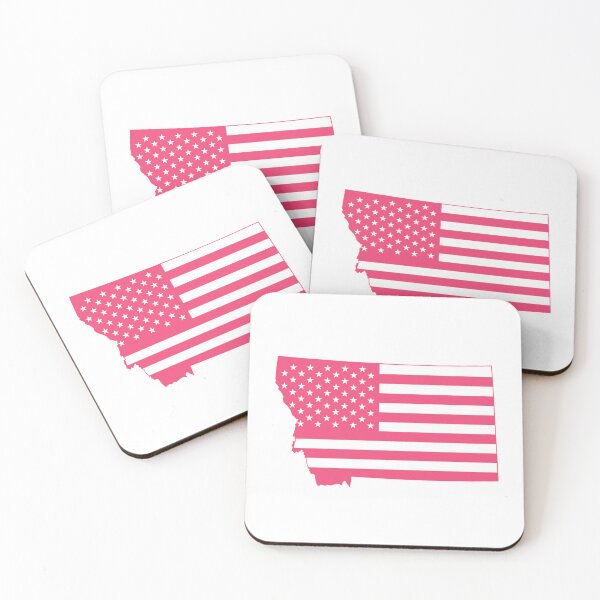 Item preview, Montana USA Flag Silhouette – Stars and Stripes State Outline designed and sold by Paper Drip.