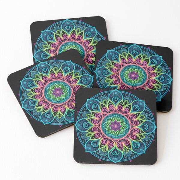 Item preview, Colorstorm Mandala With Unique Aesthetic Patterns designed and sold by HLPsychDesigns.