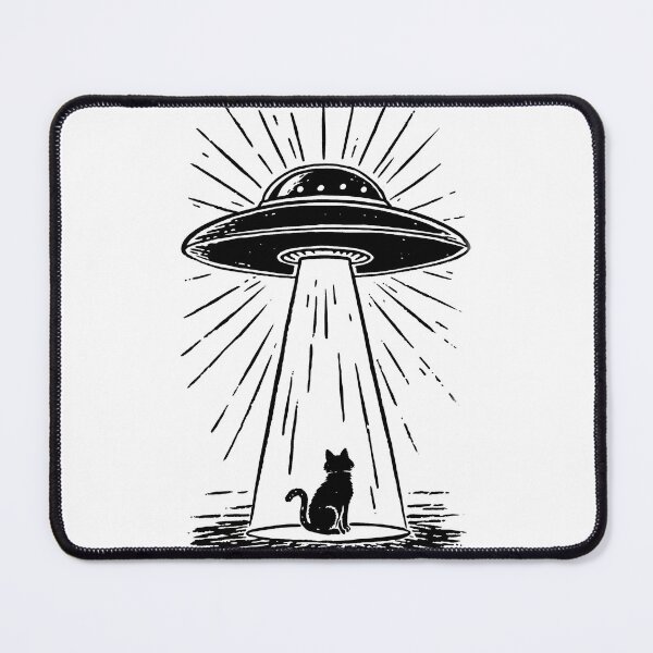 Item preview, Ufo and a cat designed and sold by Ilze Lucero.