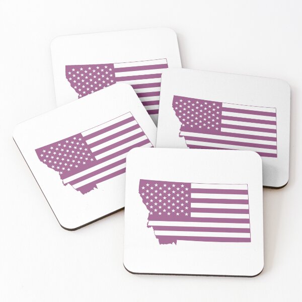 Item preview, Montana USA Flag Silhouette – Stars and Stripes State Outline designed and sold by Paper Drip.