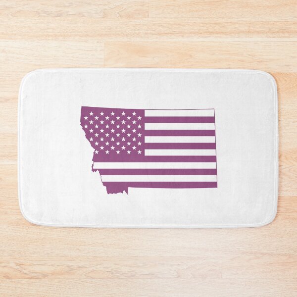 Item preview, Montana USA Flag Silhouette – Stars and Stripes State Outline designed and sold by Paper Drip.