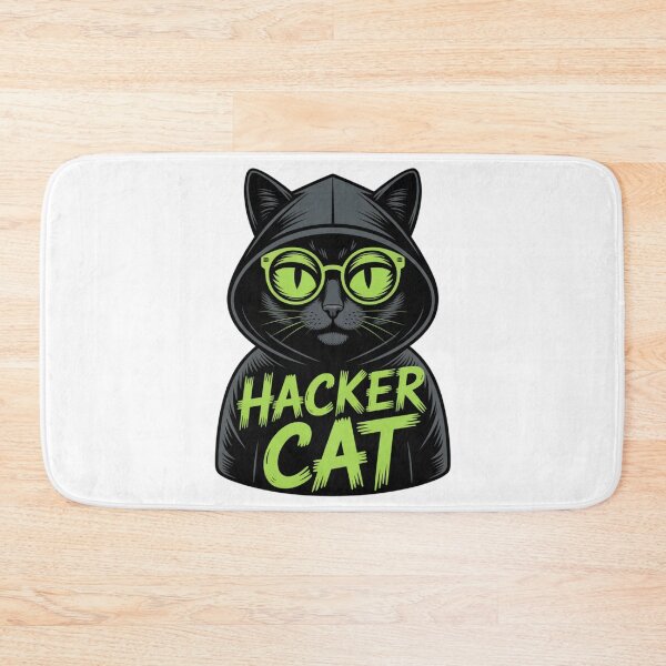 Item preview, Neon Hacker Cat Programmer Tech Lover designed and sold by chattsuede.