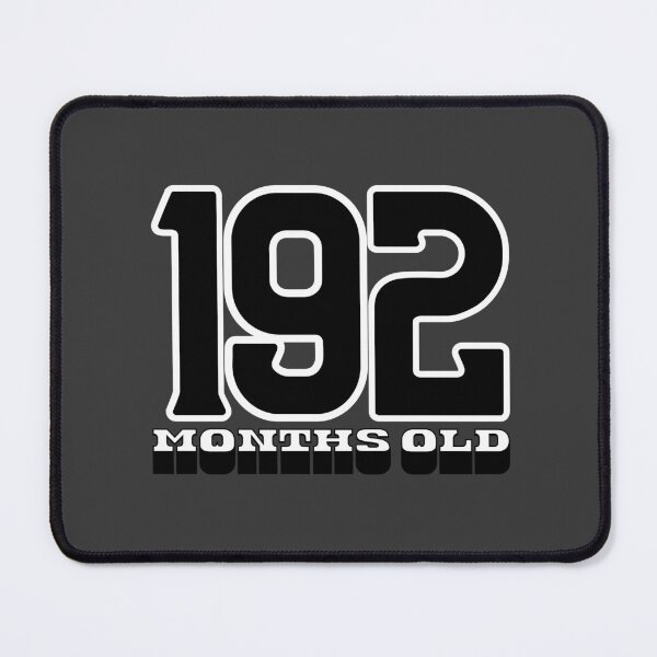 Item preview, Sweet 16 Funny Birthday Gift – 192 Months Old Typography Design for Teens designed and sold by downUnderInk.