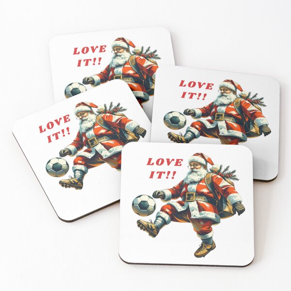 Item preview, Soccer Santa LOVE IT!! – Funny Christmas Football Art designed and sold by PAPIRO SIGLO XXI.