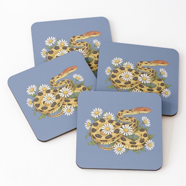 Item preview, Fox Snake with Wild Daisies Botanical Art designed and sold by BirdsnStuff.