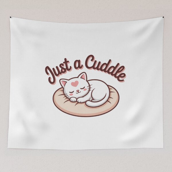 Item preview, Peaceful Sleeping Cat Just a Cuddle Cozy Kawaii designed and sold by chattsuede.