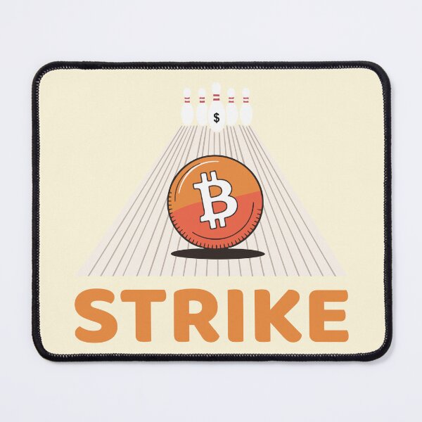Item preview, Bitcoin Strikes Fiat - Crypto Bowling Art designed and sold by cabana.space.