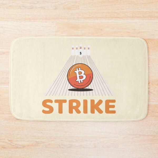 Item preview, Bitcoin Strikes Fiat - Crypto Bowling Art designed and sold by cabana.space.