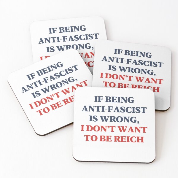 Item preview, If Being Anti-Fascist is Wrong, I Don't Want to Be Reich - ANTIFA designed and sold by SabbaticalSteve.