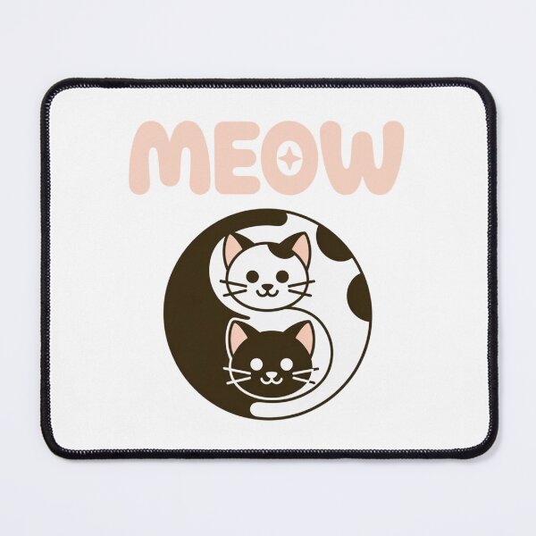 Item preview, Cute Cats Yin Yang Balance Harmony Meow Symbol designed and sold by chattsuede.