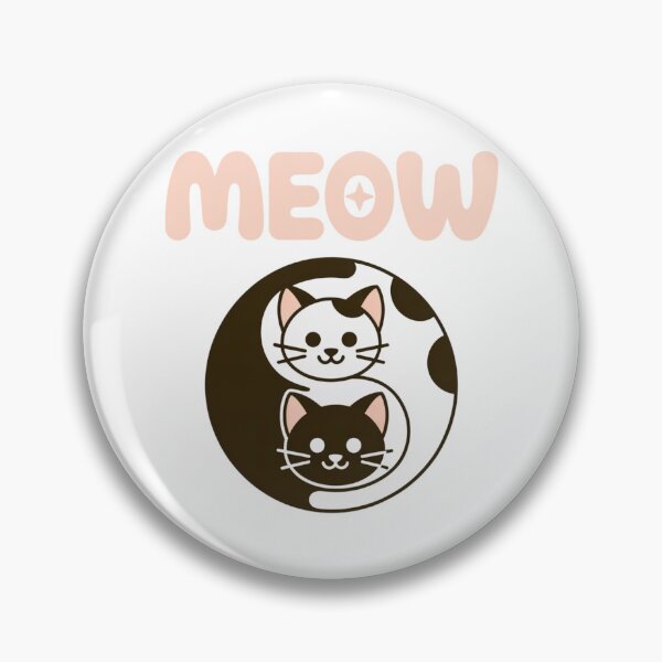 Item preview, Cute Cats Yin Yang Balance Harmony Meow Symbol designed and sold by chattsuede.