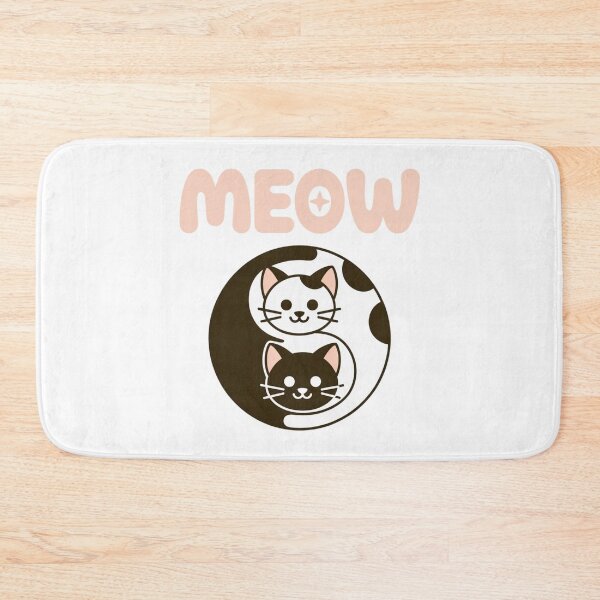 Item preview, Cute Cats Yin Yang Balance Harmony Meow Symbol designed and sold by chattsuede.