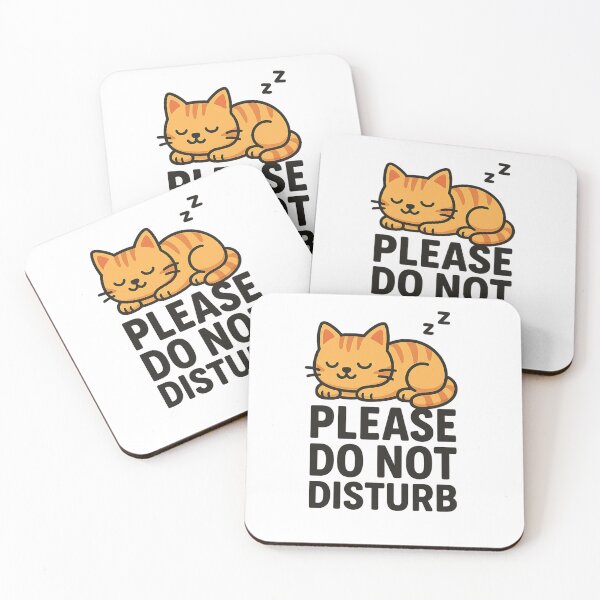 Item preview, Please Do Not Disturb – Cute Sleeping Cat designed and sold by VibeLab_Art.